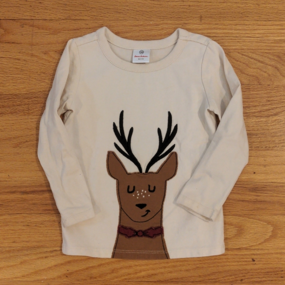 Hanna Andersson Reindeer Tee 3t